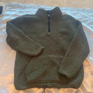 PINK quarter zip Sherpa